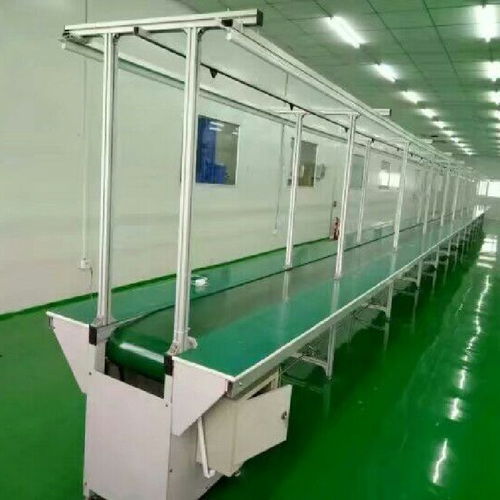電子組裝生產線中的PVC皮帶輸送線與防靜電平面流水線應用